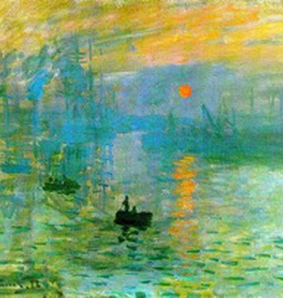 "Impression, Soleil levant" di Claude Monet.