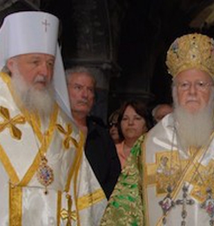 I patriarchi Kirill e Bartolomeo.