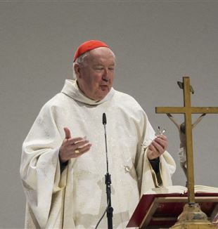 Il cardinale Farrell durante la messa agli Esercizi della Fraternità di CL (Roberto Masi/Fraternità CL)